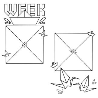 Planner Journal Printable - Origami Weekly 01