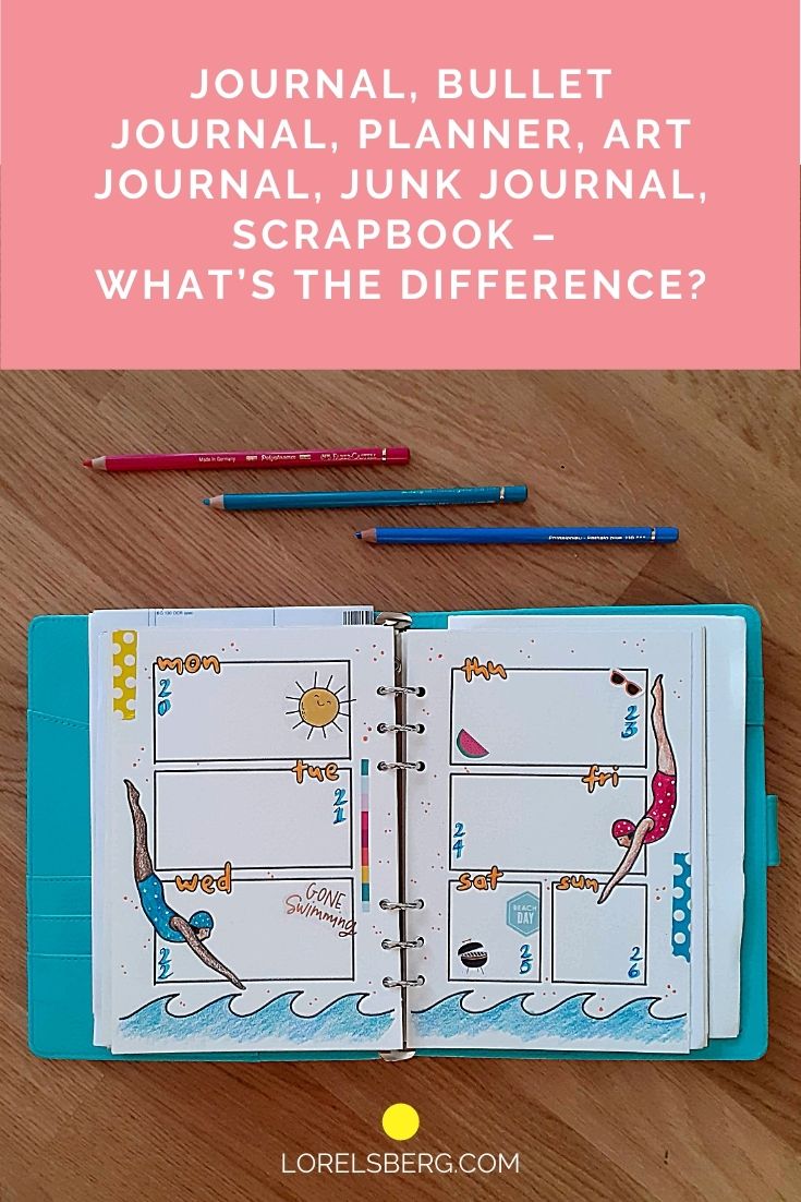 Journal, Bullet Journal, Planner, Art Journal, Junk Journal, Scrapbook - What's the difference?